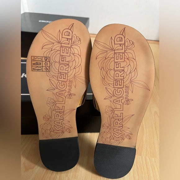 *SOLD* Karl Lagerfeld Gloria Metallic Slip On - Picture 5 of 10